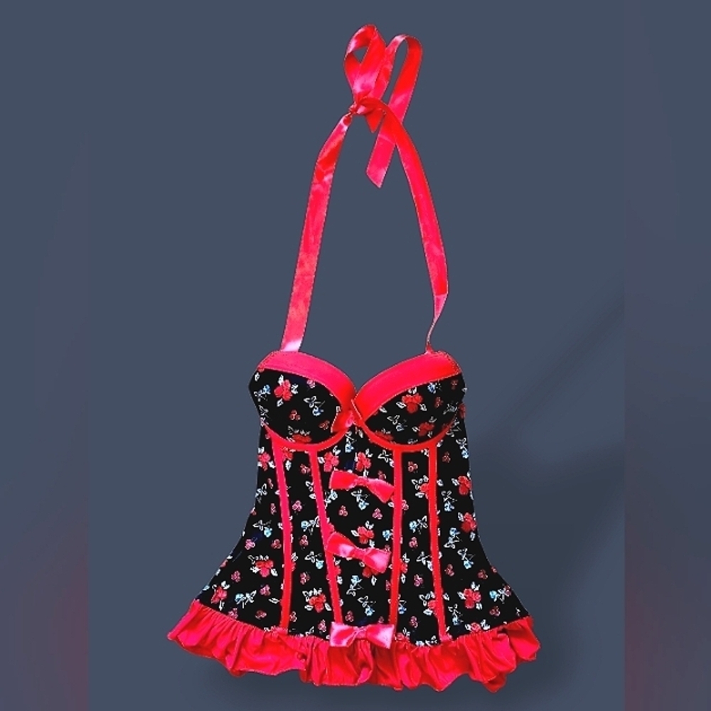 EUC LOVESICK Flowers & Bows Corset